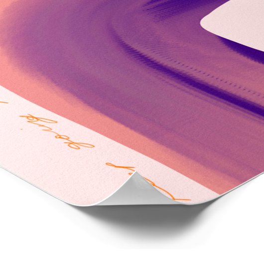 abstraktes Motion Design "Behalt Going" Poster (Ecke)