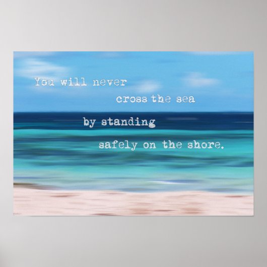 Abstraktes Motivierend Poster aus dem Tropenmeer (Vorne)