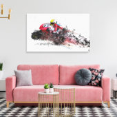 Abstraktes Motorrad Leinwanddruck (Insitu (Wohnzimmer))