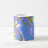 Abstraktes Multicolor-Drehmuster Kaffeetasse (Mittel)