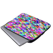 Abstraktes Multicolor-Mosaikmuster #3 Laptopschutzhülle (Vorne Knopf)