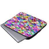 Abstraktes Multicolor-Mosaikmuster #4 Laptopschutzhülle (Vorne Knopf)