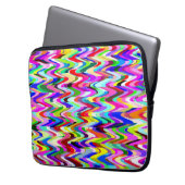 Abstraktes Multicolor-Mosaikmuster #4 Laptopschutzhülle (Vorderseite Links)
