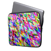 Abstraktes Multicolor-Mosaikmuster #5 Laptopschutzhülle (Vorderseite Links)
