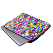 Abstraktes Multicolor-Mosaikmuster #6 Laptopschutzhülle (Vorne Knopf)