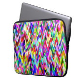 Abstraktes Multicolor-Mosaikmuster #6 Laptopschutzhülle (Vorderseite Links)