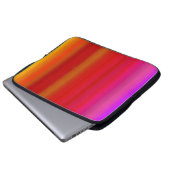 Abstraktes Multicolor Stripes Electronics Bag Laptopschutzhülle (Vorne Knopf)