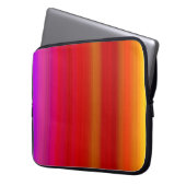 Abstraktes Multicolor Stripes Electronics Bag Laptopschutzhülle (Vorderseite Links)