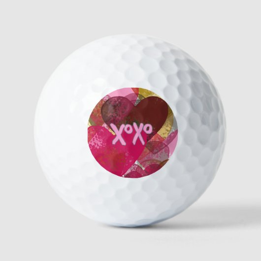 Abstraktes Multiherz Golfball (Vorderseite)