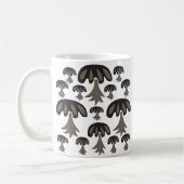Abstraktes Mushroom Muster Kaffeetasse (Links)