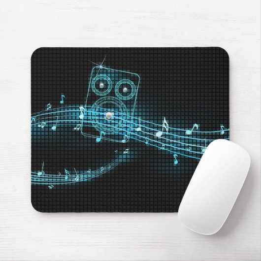 Abstraktes Musik mousepad (Mit Mouse)