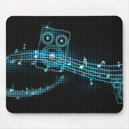 Abstraktes Musik mousepad (Vorne)