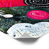 Abstraktes musikalisches Design Poster (Ecke)