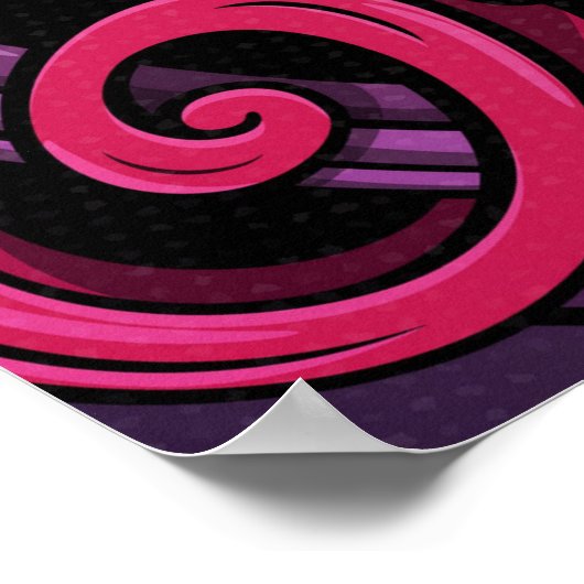 Abstraktes Musikmuster Poster (Ecke)