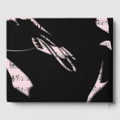 Abstraktes Musikschloss Pink Gästebuch (Rückseite)