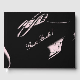 Abstraktes Musikschloss Pink Gästebuch