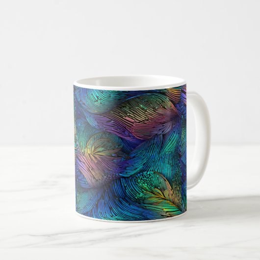 Abstraktes Muster 01 Kaffeetasse (VorderseiteRechts)