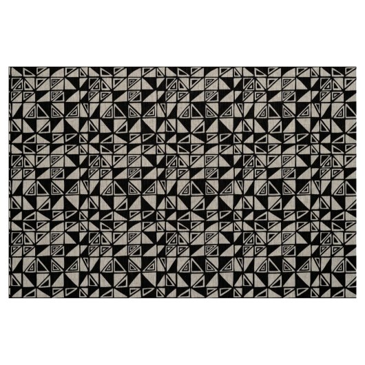 Abstraktes Muster 051115 - Schwarz Stoff (Fat Quarter (45,7 x 55,9 cm))