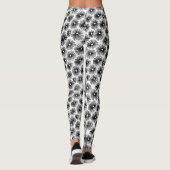 Abstraktes Muster 101115 - Schwarz Leggings (Rückseite)