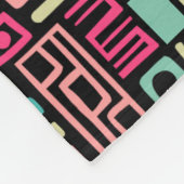 Abstraktes Muster 110122 - Farben 01 Fleecedecke (Ecke)