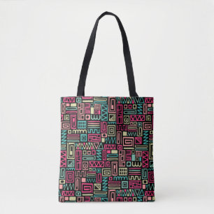 Abstraktes Muster 110122 - Farben 01 Tote Beutel Tasche