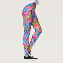 Abstraktes Muster 1194 in flüssiger Kunst - Leggin Leggings