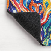 Abstraktes Muster 1196 mit flüssiger Kunst - Maus- Mousepad (Ecke)