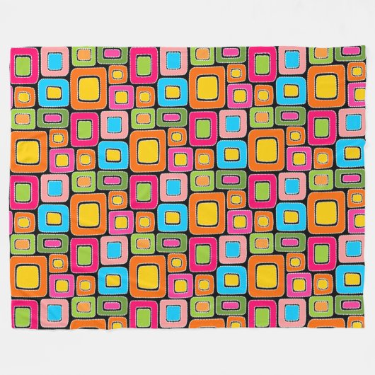 Abstraktes Muster 140621 Fleecedecke (Vorderseite (Horizontal))