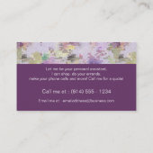 Abstraktes Muster 1 Vertikale Visitenkarte (Rückseite)