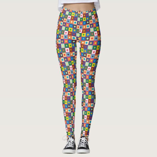 Abstraktes Muster 20524 Leggings (Vorderseite)