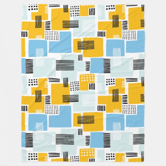 Abstraktes Muster 280817 - Farben 01 Fleecedecke (Vorderseite)