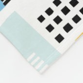 Abstraktes Muster 280817 - Farben 01 Fleecedecke (Ecke)