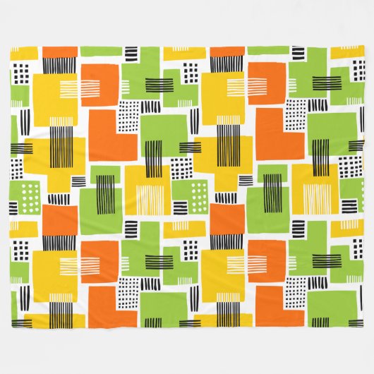 Abstraktes Muster 280817 - Farben 02 Fleecedecke (Vorderseite (Horizontal))