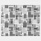 Abstraktes Muster 280817 - Grauschattierungen Fleecedecke (Vorderseite (Horizontal))