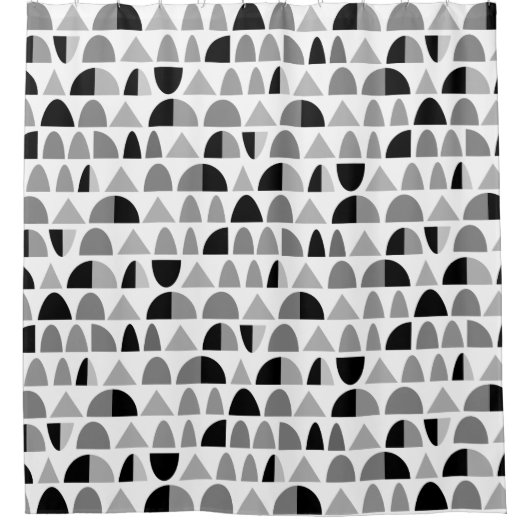 Abstraktes Muster 290721 - Monochrome Duschvorhang (Vorderseite)