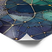 Abstraktes Muster 3 - AI - Kunstwerk Poster (Ecke)