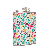 Abstraktes Muster 3 Flachmann (Rechts)