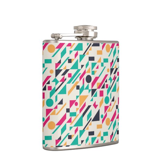 Abstraktes Muster 3 Flachmann (Rechts)