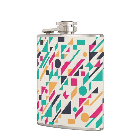 Abstraktes Muster 3 Flachmann (Links)