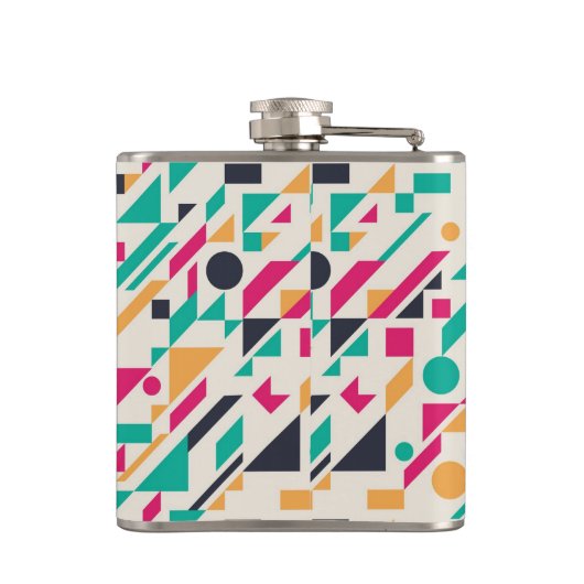 Abstraktes Muster 3 Flachmann (Rückseite)