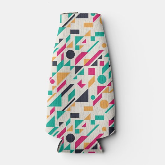 Abstraktes Muster 3 Flaschenkühler (Vorderseite)