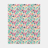 Abstraktes Muster 3 Fleecedecke (Vorderseite)