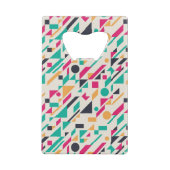 Abstraktes Muster 3 Geldkarten Flaschenöffner (Rückseite)