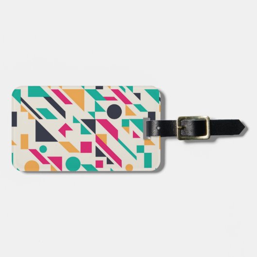 Abstraktes Muster 3 Gepäckanhänger (Vorderseite horizontal)