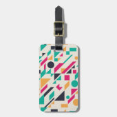 Abstraktes Muster 3 Gepäckanhänger (Vorderseite vertikal)