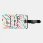Abstraktes Muster 3 Gepäckanhänger (Rückseite horizontal)