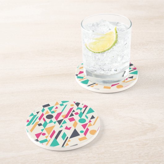 Abstraktes Muster 3 Getränkeuntersetzer (Seite)