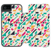 Abstraktes Muster 3 Incipio iPhone Geldbeutel-Hülle (Folio Geöffnet)