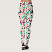 Abstraktes Muster 3 Leggings (Rückseite)
