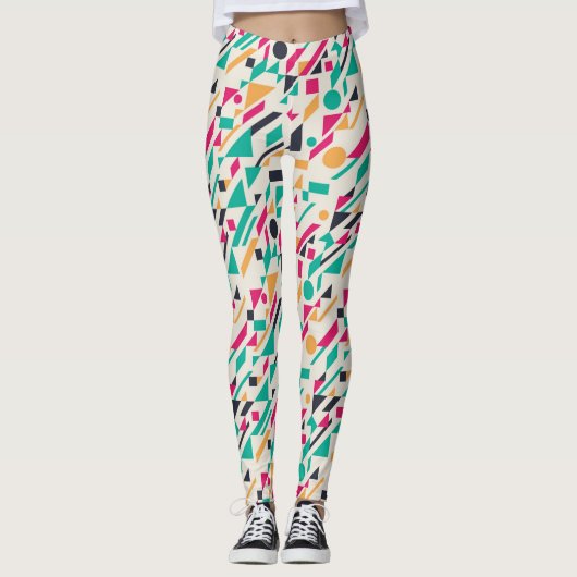 Abstraktes Muster 3 Leggings (Vorderseite)